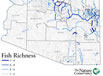 Arizona Rivers Fish Richness map