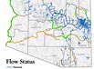 Arizona Rivers Flow Status map