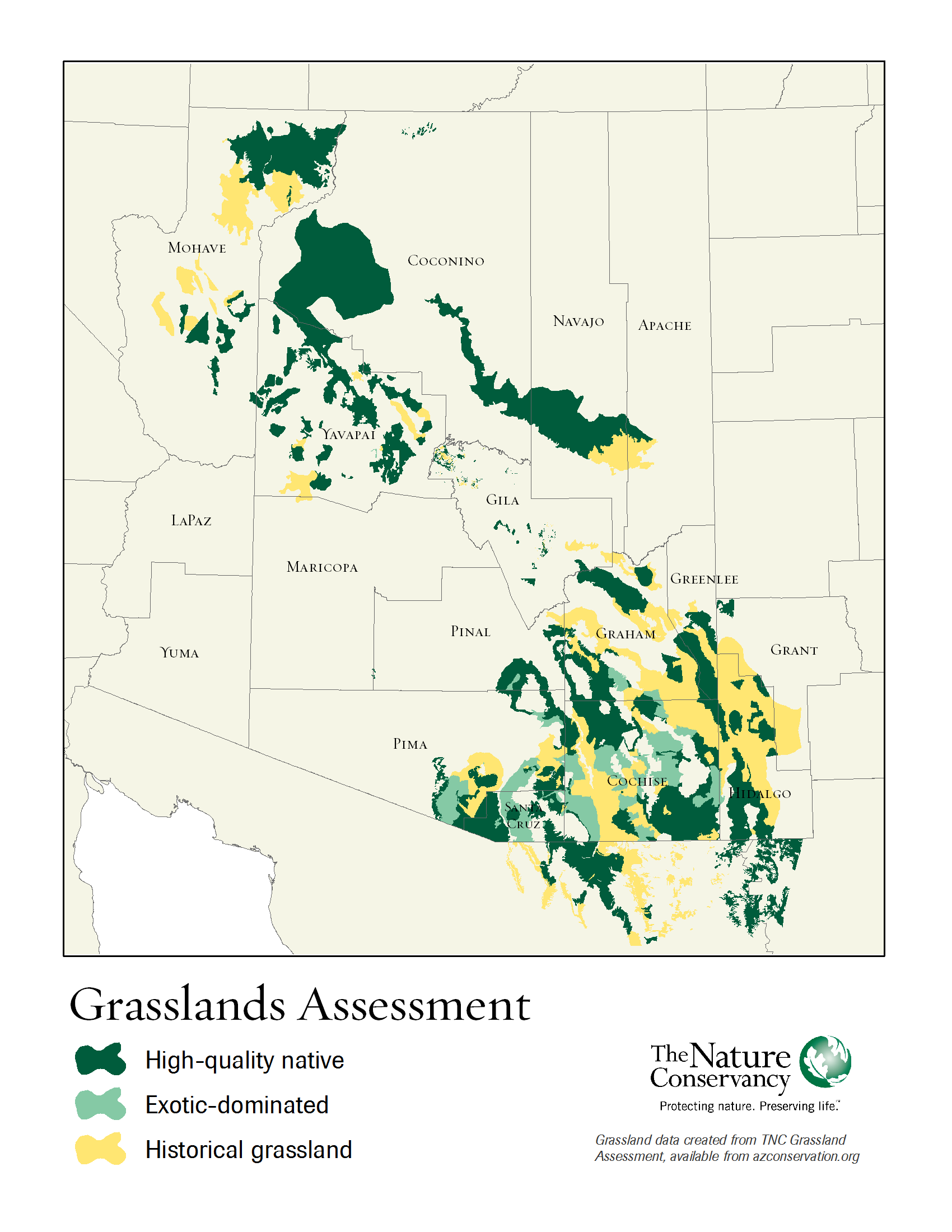 Grassland Assessment map - The Nature Conservancy's Center for Science ...